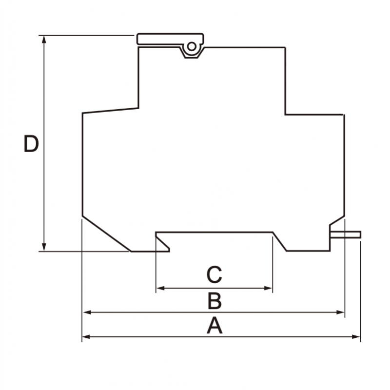 Porta fusible con indicador unipolar para fusibles 10x38