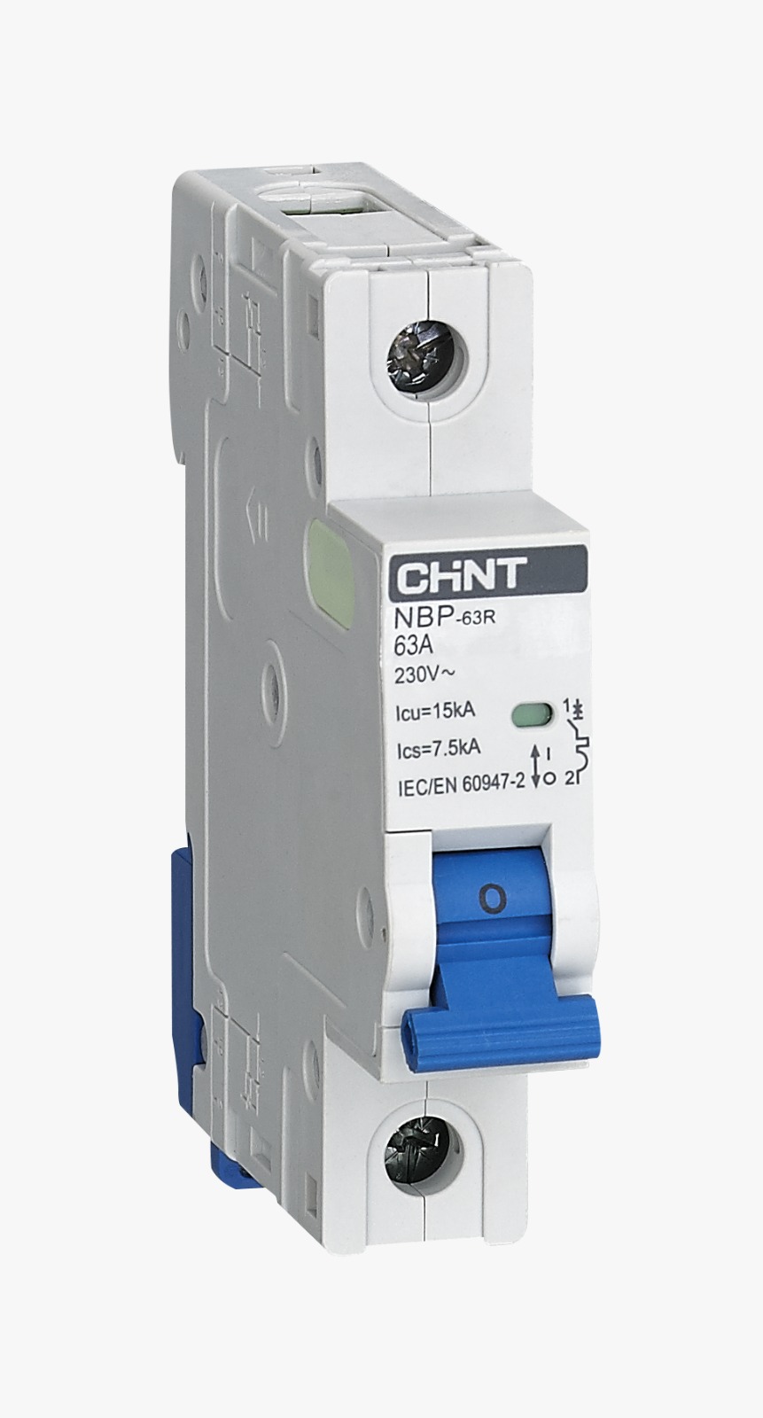 Interruptor MCB 1Px20A 15kA Curva C  IEC60947 - CHINT - 07030120CH