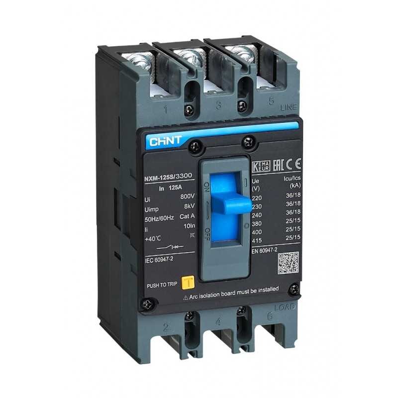 Interruptor MCCB fijo NXM-63E 3Px63A 15kA - CHINT - 07212310063CH