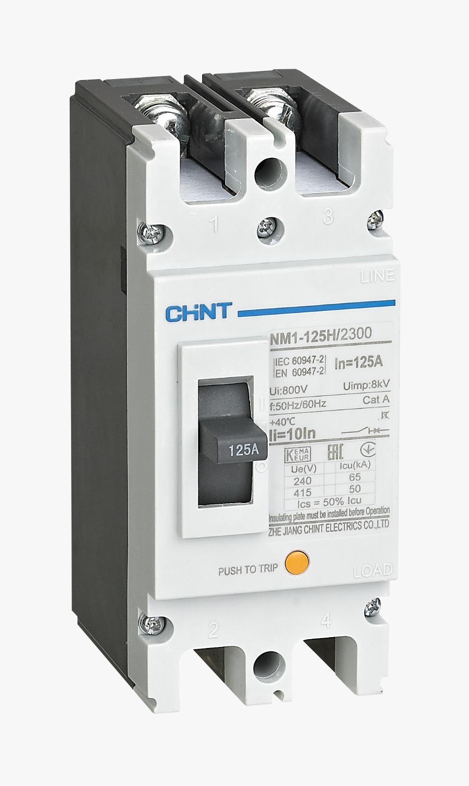 Interruptor MCCB NM1-125H 2Px125A 50kA - CHINT - 0721213125CH (copiar)