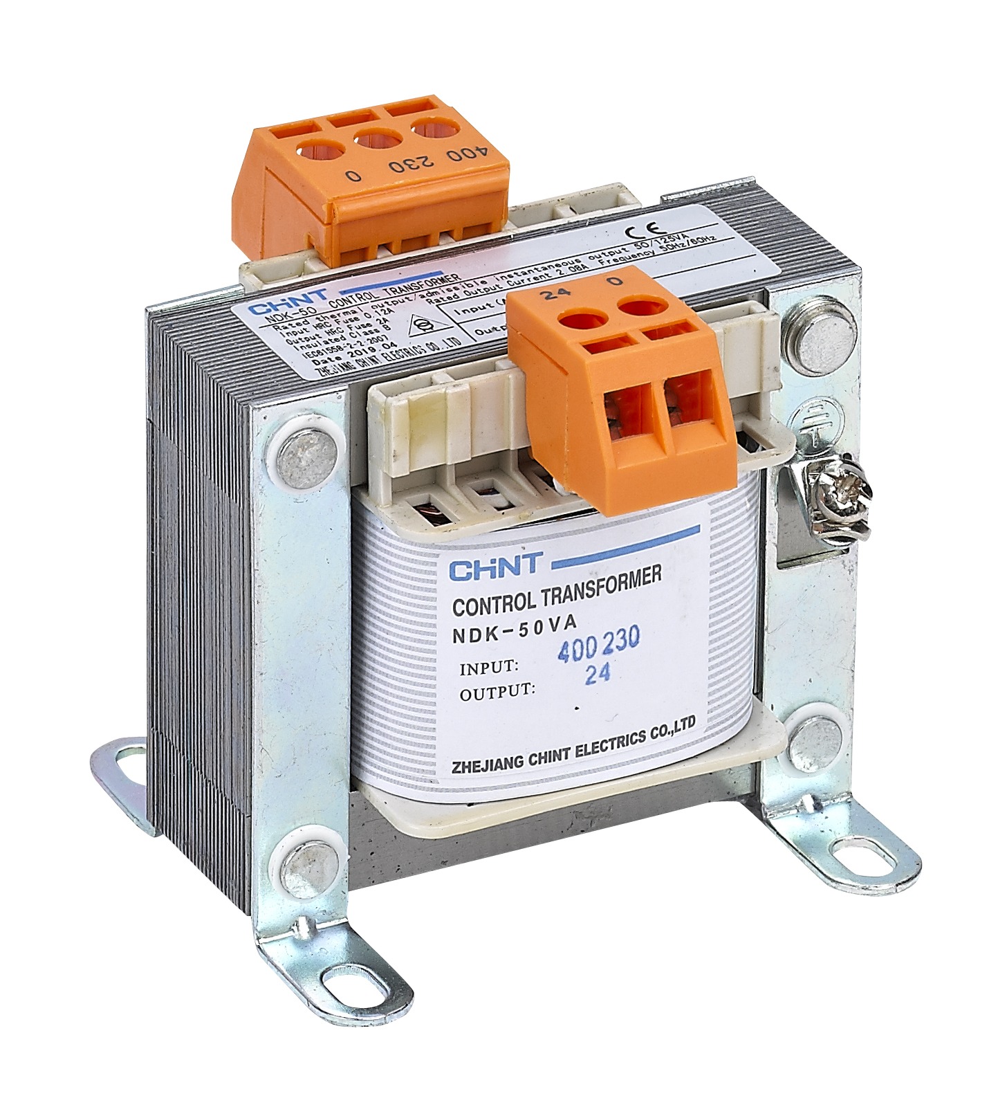 Transformador control NDK-50, 50VA, 230/24v AC, IP00 - Chint - 29102005CH
