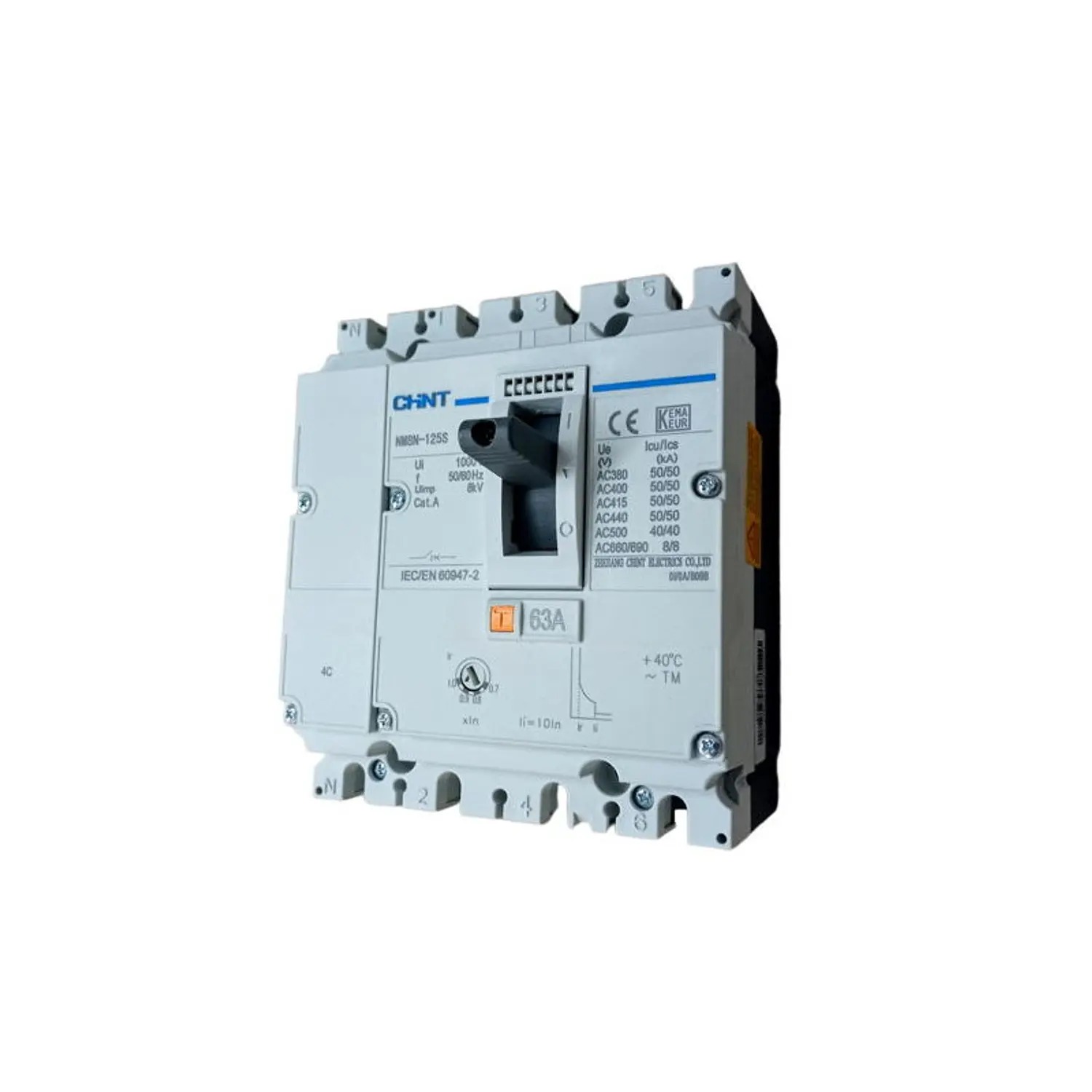 Interruptor 4P NM8N-125S 50A, 415V 50kA TM0.7-1In - Chint - 07024020050CH (copiar) (copiar)