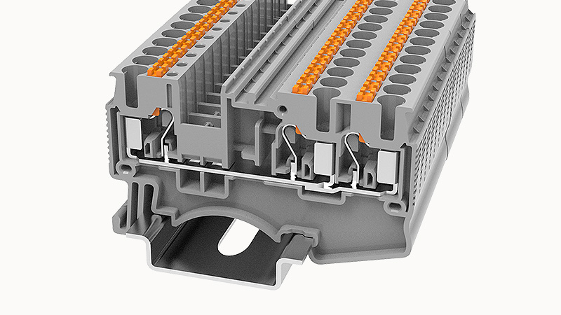 Borne Push In 2.5mm 1 es a 2 DS2.5-TW - Degson