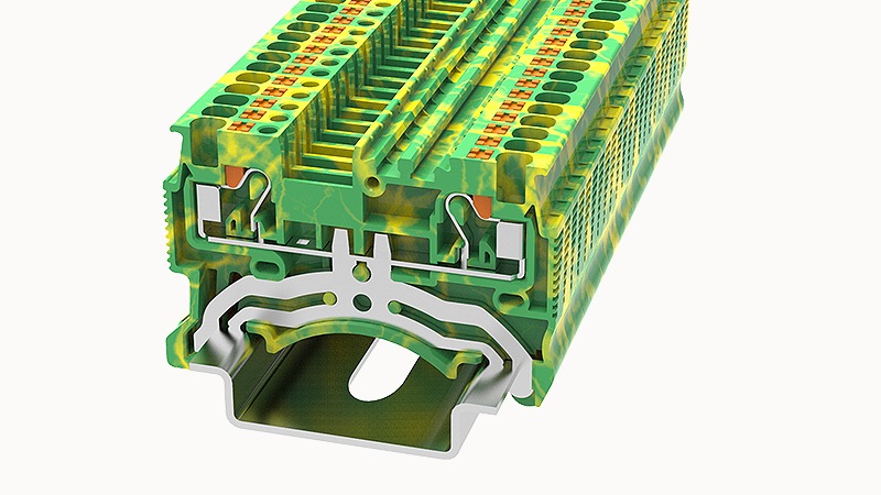 Borne Tierra Push In 2.5mm DS2.5-PE - Degson