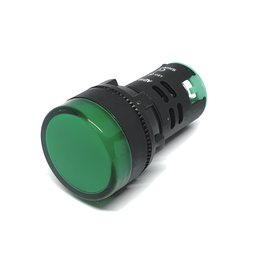 Luz Piloto LED Verde 22mm