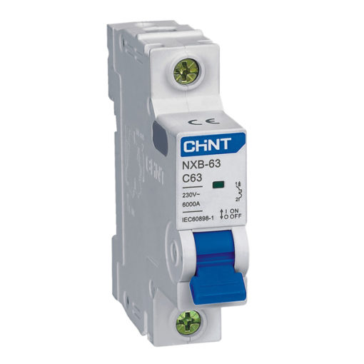Interruptor NXB-63 1Px63A 6kA curva C CHINT - 070101063CH