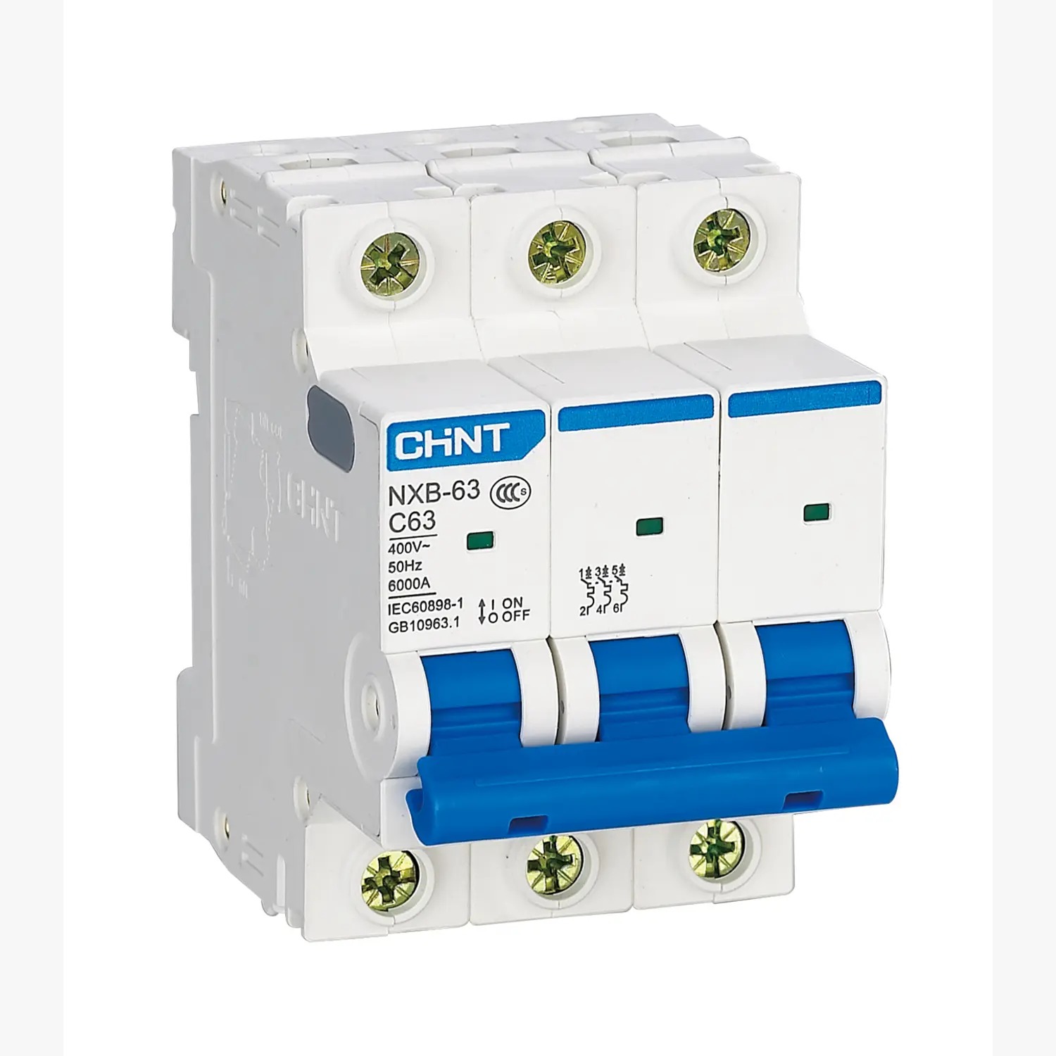 Interruptor NXB-63 3Px40A 6kA curva C CHINT - 070103040CH