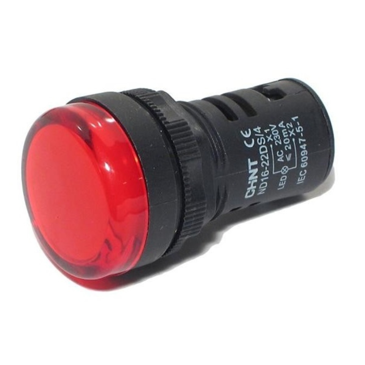 Luz Piloto LED Rojo 22MM 12VAC/DC ND16-22DS/2 - Chint - 2502016CH