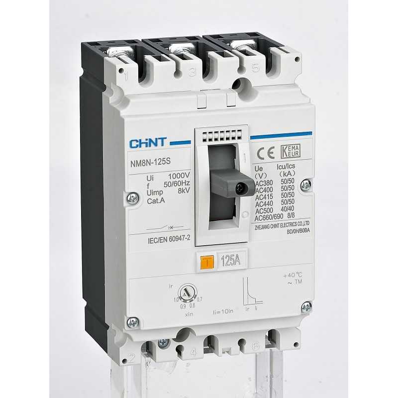Interruptor 3P NM8N-1600S 1250A, 415V 50kA TM0.7-1In - Chint - 070230201250CH
